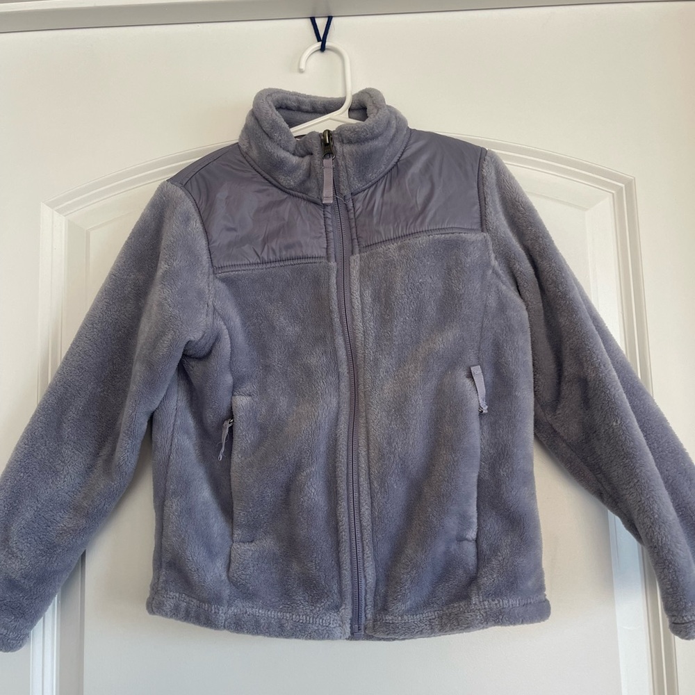 Lavender fleece girls Jacket. Size XS (5/6)